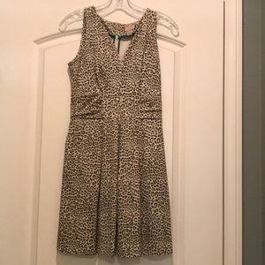 Banana republic leopard print cocktail dress